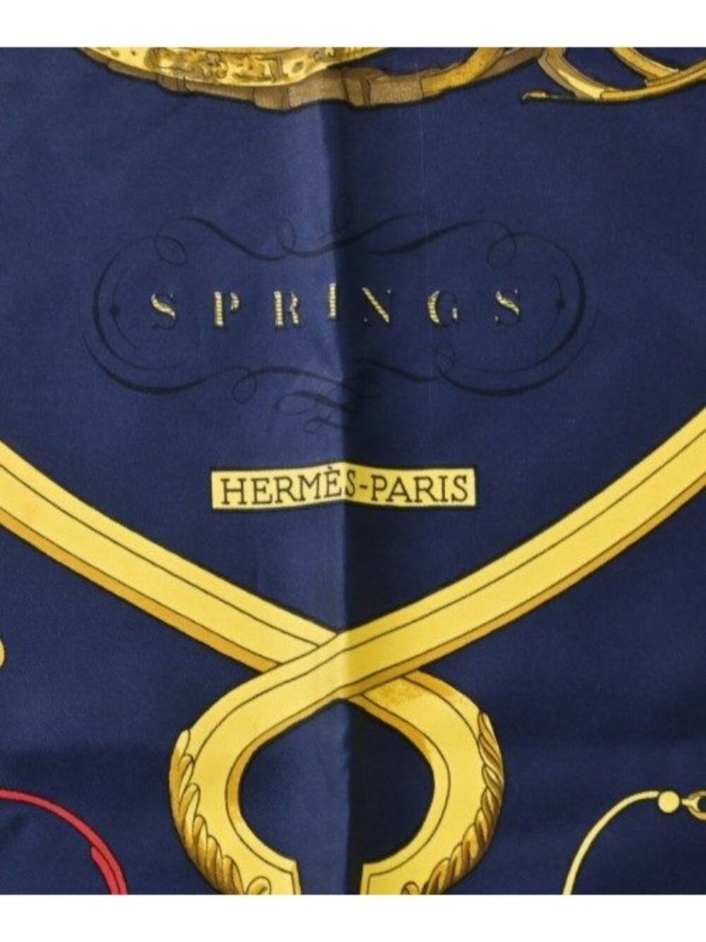 Hermes Bandana Scarf Navy - Picture 2 of 6